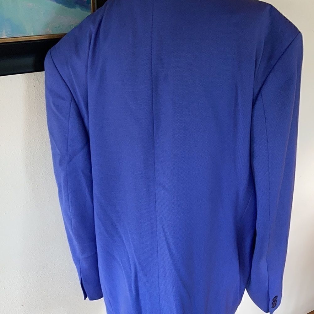 Lago Maggiore Sharp Shoulder Blazer Woolcornflowe… - image 6